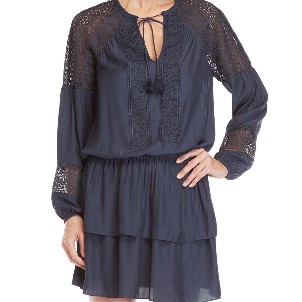 Ramy Brook crochet silk dress